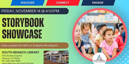 Storybook Showcase: Snappsy the Alligator (South Branch)