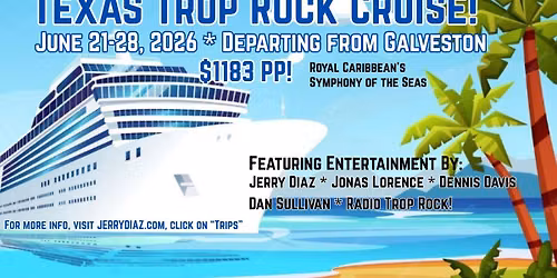 2026 - Saturday, June 20 - Bon Voyage Party featuring Jonas Lorence Band! (T Bone Tom's in Kemah)