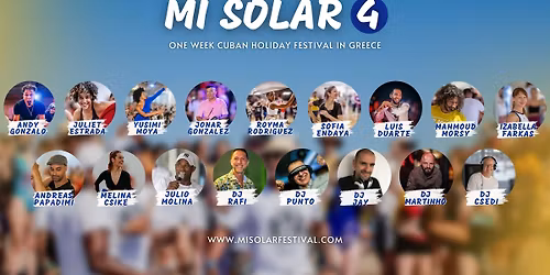 Mi Solar 4, Offical Cuban Salsa Festival in May, Greece 2026