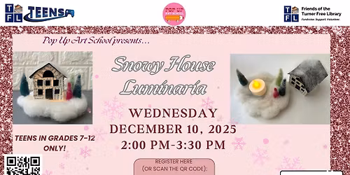 Snowy House Luminaria