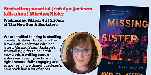 Joshilyn Jackson with Missing Sister