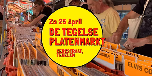 De Tegelse Platenmarkt - zaterdag 25 april, Kerkstraat, Tegelen