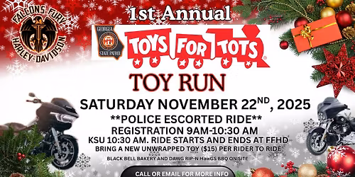 1st ANNUAL TOYS FOR TOTS TOY RUN