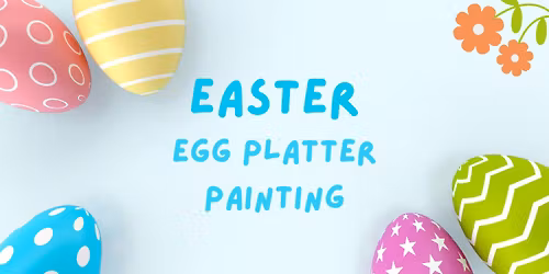 Easter Egg Platter Painting