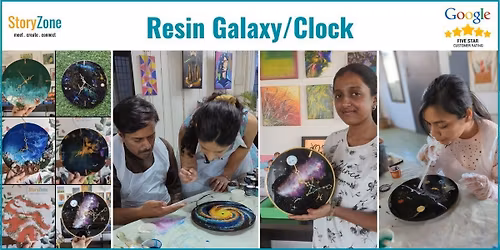 Resin Galaxy \/ Clock
