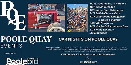  Car Nights on Poole Quay - Hod Rods @ American