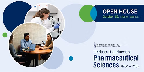 Open House: U of T Graduate Department of Pharmaceutical Sciences