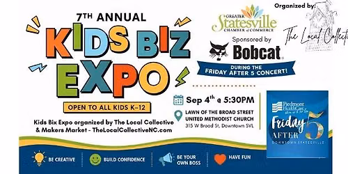Statesville Chamber's - Kids Biz Expo Sept 4th, 2026