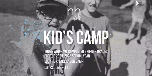 Kids Camp: 3rd-6th Graders