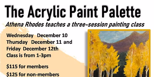 The Acrylic Paint Palette- Aspen Trees