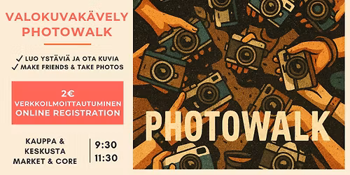 \ud83d\udcf8 Yst\u00e4vien tapaaminen & valokuvausk\u00e4vely \/ Make friends & Photowalk Meetup