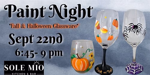 Fall\/ Halloween  Wine Glass Painting
