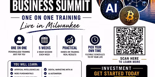 AI \/ WEB3 \/ BLOCKCHAIN \/ CRYPTOCURRENCY Business Summit & Hands-On Training