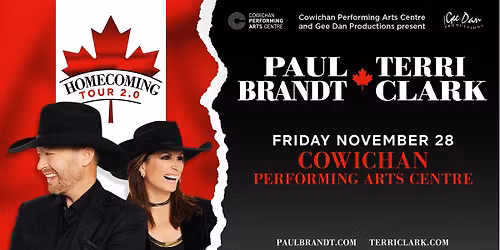 *SOLD OUT* Terri Clark & Paul Brandt Homecoming Tour 2.0 | Cowichan Performing Arts Centre