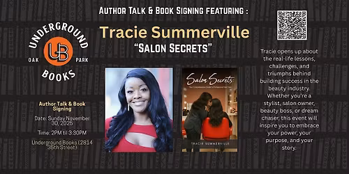 Author Talk and Book Signing featuring Tracie Sommerville
