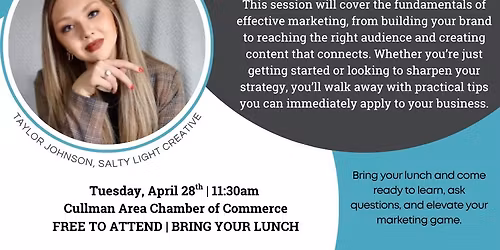 Bring Your Lunch & Learn: Marketing 101