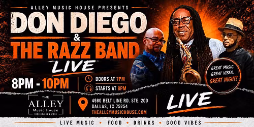 Live On Stage: Don Diego & The Razz Band