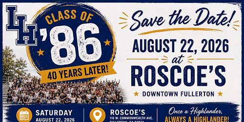 La Habra High School Class of 1986 40-Year Reunion