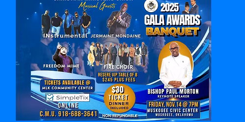 CHRISTIAN MINISTERS UNION 2025 GALA AWARDS BANQUET- BISHOP PAUL MORTON (KEYNOTE SPEAKER)