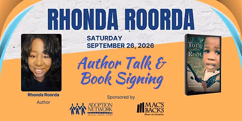 Rhonda Roorda Author Talk & Book Signing