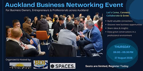 Auckland Business Networking Event 27.8.26