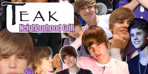 Justin Bieber Music Bingo @ Teak Neighborhood Grill!