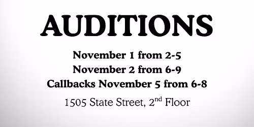 AUDITIONS || The Last Five Years