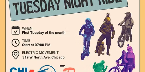 BEGINNER FRIENDLY Tuesday Night Ride 369 Sponsored By Electric Movement & Ryamer