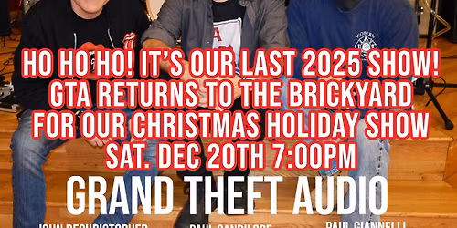 GTA's Christmas Holiday\/Show at The BrickYard! 