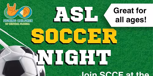 Sat, May 2nd - ASL Soccer Night 