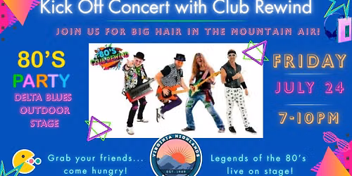 Kick Off Concert featuring Club Rewind 80\u2019s Band