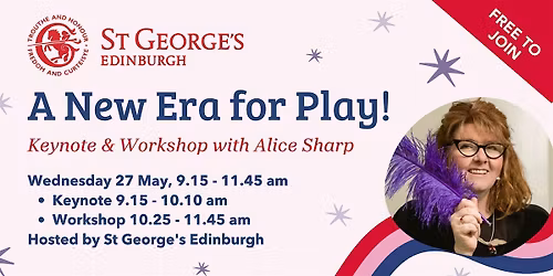 A New Era for Play! Keynote & Workshop with Alice Sharp