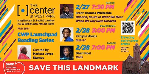 CWP Launchpad Reading Series: Paris by Dhari Noel