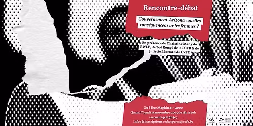 Rencontre-d\u00e9bat : gourvenement Arizona : quelles cons\u00e9quences sur les femmes