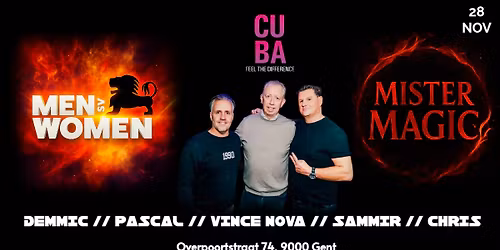 Mister Magic & \ud83e\udd81MEN VS Women 2 legendary partyconcept\u2019s @ 1 Night