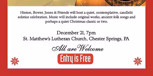 2nd Annual Candlelight Concert w\/ HBJ & Friends