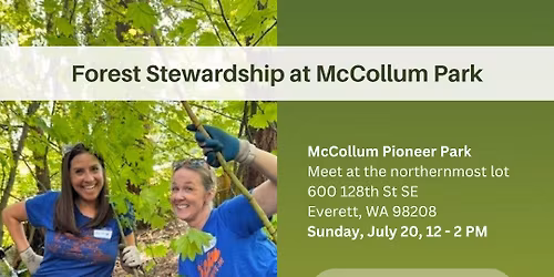 Walking, weeding, and mulching at McCollum Park