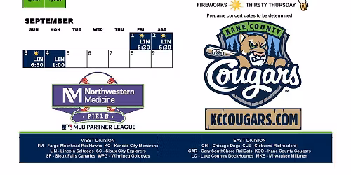 Kane County Cougars at Fargo-Moorhead RedHawks at Newman Outdoor Field