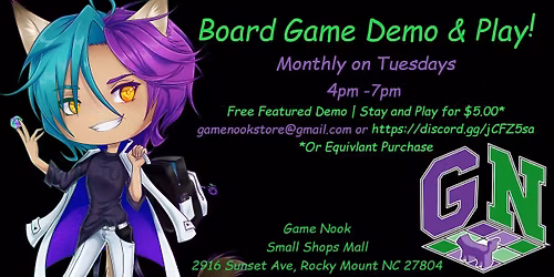 Board Game Demo and Play
