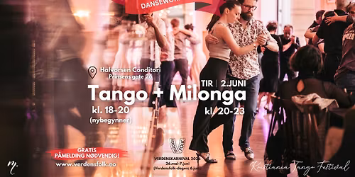 Verdenskarneval (danseworkshop): Tangokurs & Milonga