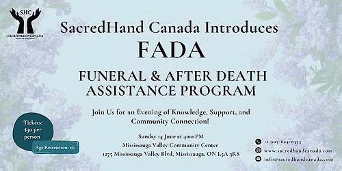 SacredHand Canada FADA Project Launch