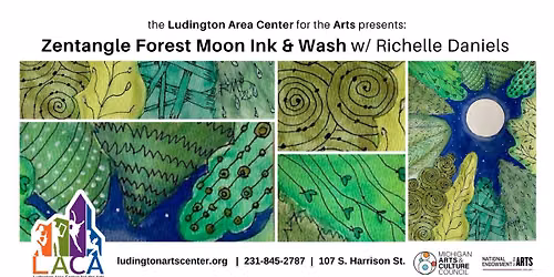 Zentangle Forest Moon Ink & Wash w\/ Richelle Daniels