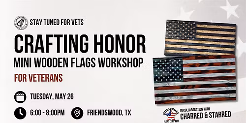 Mini Wooden Flags Workshop for Veterans