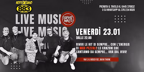 ROTTI X CASO - Tributo 883 & Max Pezzali\ud83d\udd25