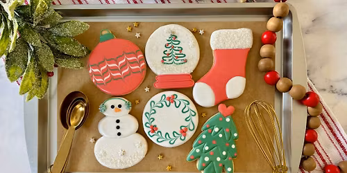 Holiday cookie decorating in North Raleigh