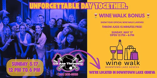 LAKE GENEVA WINE WALK | LG Axe Throwing