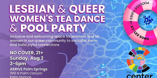 Lesbian & Queer Women Tea Dance and Pool Party