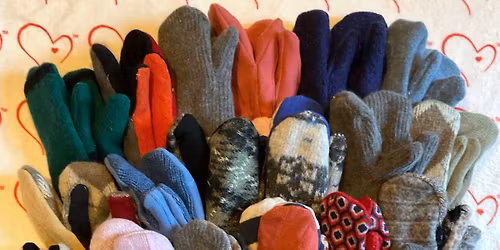 The First Ever Upcycled Mitten Making Meet Up with Mary Bajcz & Mittens for Detroit