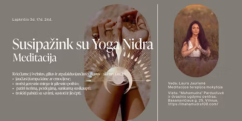 \ud83c\udf19 PA\u017dINTINIAI VAKARAI SU YOGA NIDRA | GILAUS POILSIO IR VIDIN\u0116S RAMYB\u0116S PRAKTIKA