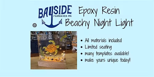 Epoxy Resin Beachy Night Light with Jessie